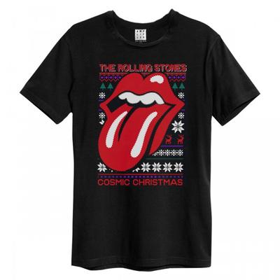Amplified Unisex Adult Cosmic Christmas The Rolling Stones T-Shirt