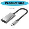 Aluminum USB C To HDTV Adapter Type C To HDTV Adapter 4K@30Hz Video Sound Sync Screen Converters Heat Dissipation