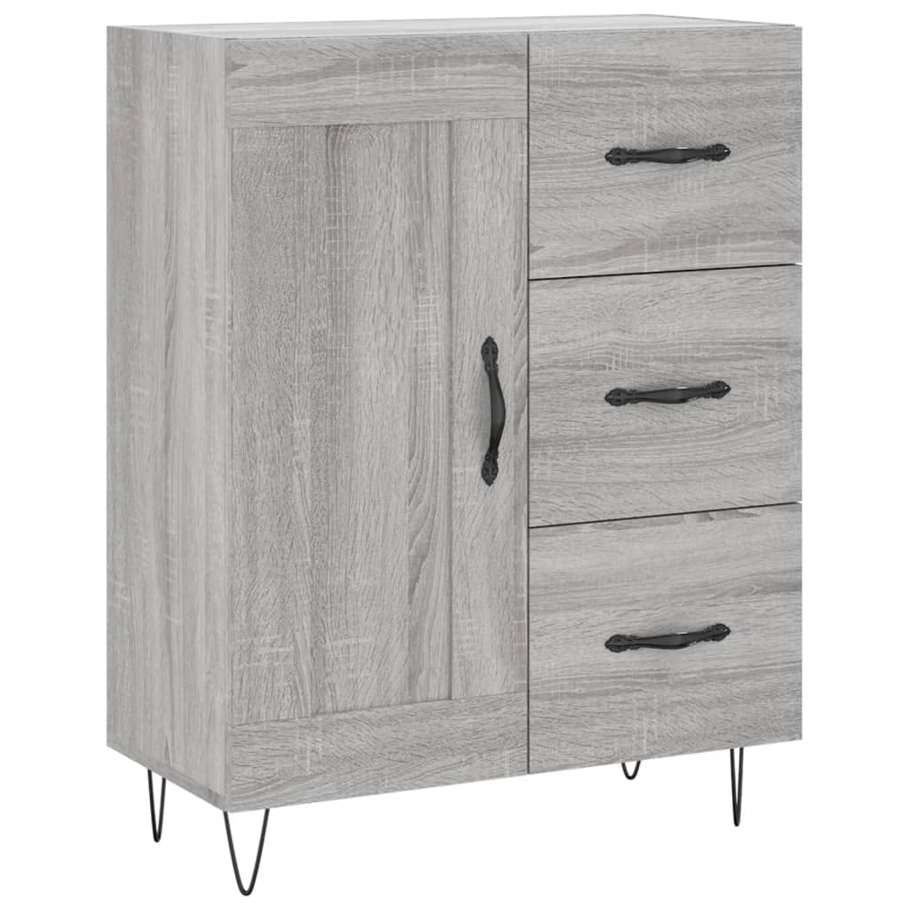 Highboard Gray Sonoma 69.5 x 34 x 180 cm Particleboard