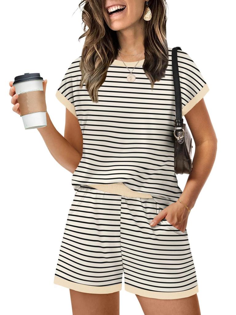 European & American Casual Women's Short Sleeve Shorts Set (2026 Edition)