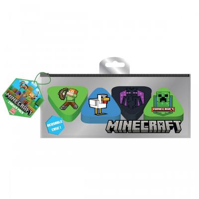 Minecraft Symbol-Radiergummi-Set (Packung mit 4)