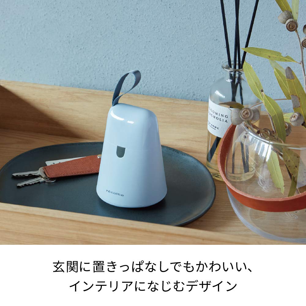 recolte Kedamatori Lint Remover, Lightweight, USB Rechargeable, Compact, Suitable for Clothes, Pale Blue, RKR-1(BL)