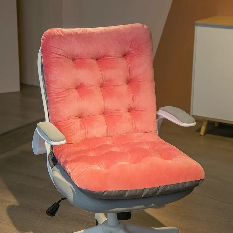 Thicken One-piece Cushion Office Sedentary Butt Mat Student Seat Back Cushions Waist Support Chair Backrest Mat Home Decoration