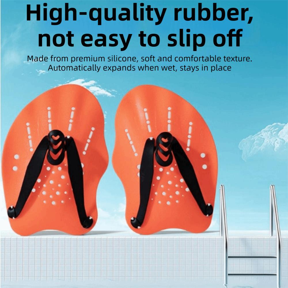 Unisex Swim Training Hand Paddles Adjustable Swim Paddles Hand  Swimming Training