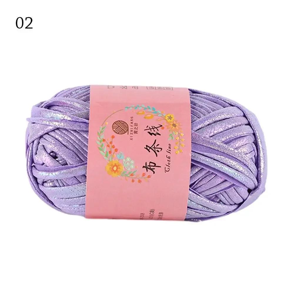 100g Ecopelle Filato da Crochet Lucido Filato per Maglia Fai-da-te Pallina di Filato per Borsa Coperta Cuscino Maglia Maglia all'Uncinetto Filato