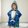 Cartoon Printed Children'S Bath Towel Cape, Microfiber Towel Material 1-12 Years Old Hooded Can Wear Bath Towel Breathable