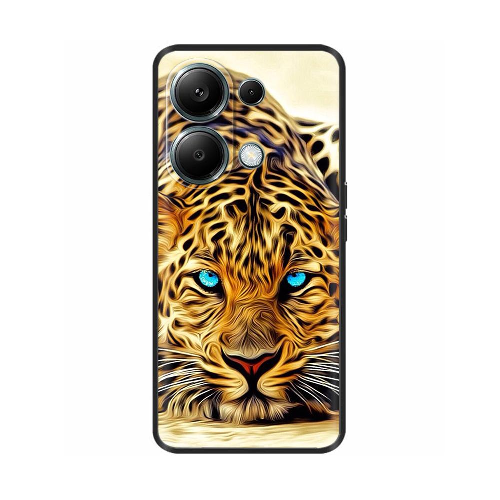 For Xiaomi Poco M6 Pro 4G Phone Case Cover Cute Cat Painted Black Silicone Soft Back Cover Cases For Poco M6 Pro Case M 6 M6Pro