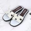 Instap Platte Slippersandalen voor Dames Open Teen Comfortabele Zomerstrand Schoenen Casual Buiten Schoenen