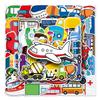 50 Transportation Tools Graffiti Personalized Children's Rewards Guka DIY Mobile Suitcase Stickers Waterproof