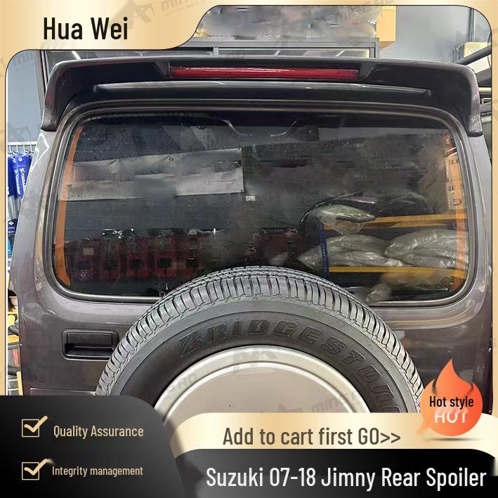 Suzuki Jimny 2007-2018 Heckspoiler Einfache Montage (Kein Bohren erforderlich)