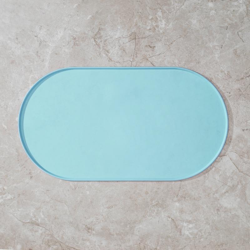 Silicone Pet Feeding Mat Waterproof Non Slip Oval For Dogs Cats
