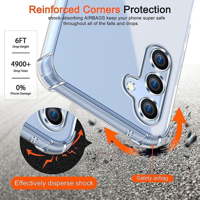 For Realme C65 C 65 RMX3910 Soft Rubber Gel Jelly Case Transparent Military Grade Anti-Scratch Resistant Back Cover Skin