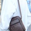 Multilayer Business Leather Crossbody Shoulder Bag for Men Lightweight Travel Casual Messenger Satchel Bags