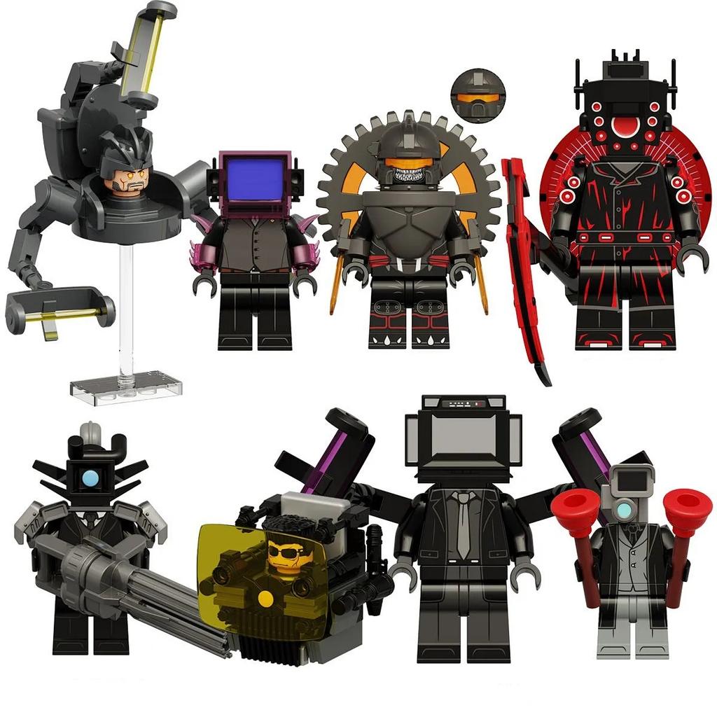 Toilet Man Building Block Toy Gift