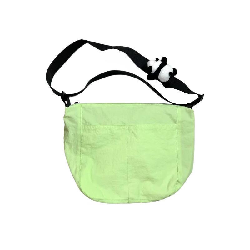 Stylish Korean-inspired Unisex Kids Shoulder Bag With Large Capacity For Daily Use зелёный