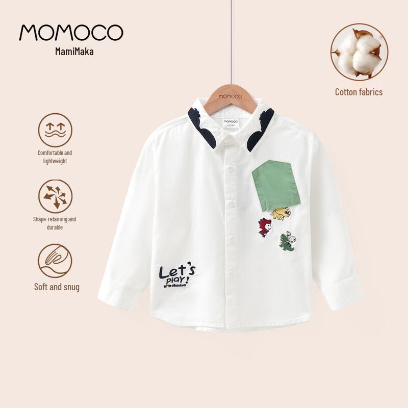 MOMOCO Boys  Pure Cotton Long-Sleeve Shirt 120