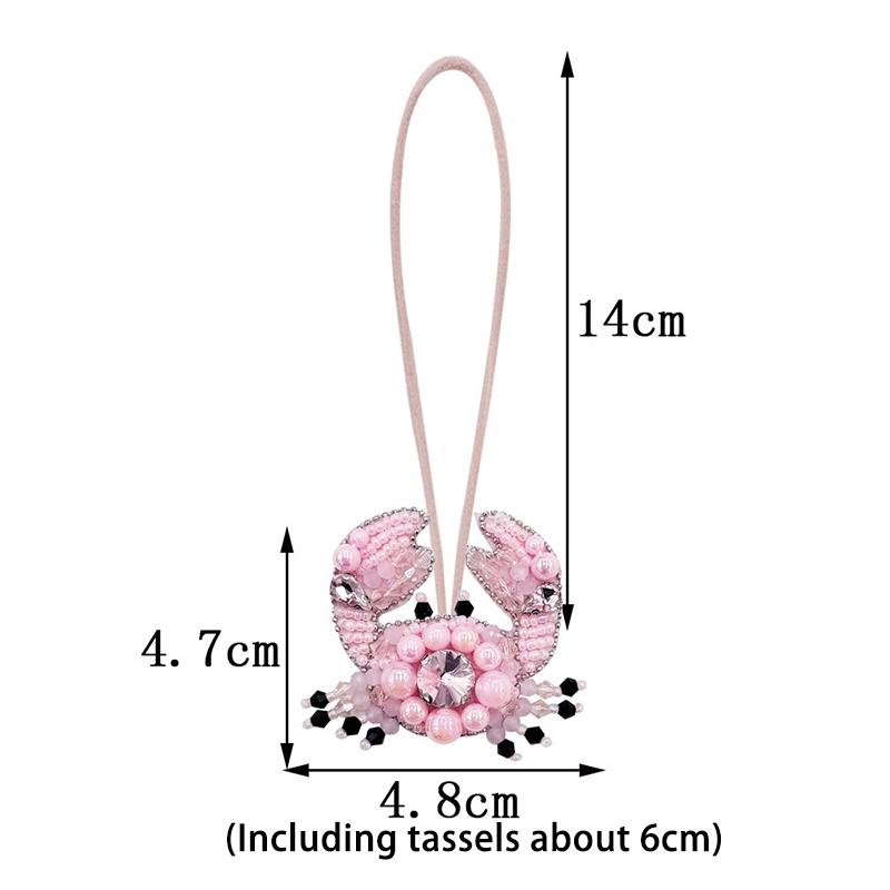 Crayfish  Beaded Bag Pendant Crab Bag Accessories Cute Creative Bag Decorative Chain Lanyard