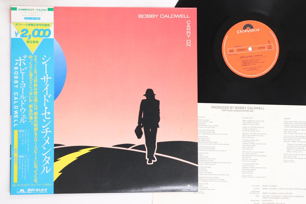 

LP Record BOBBY CALDWELL - Carry On 20MM9037 POLYDOR 1982 Japan Obi Rock Used