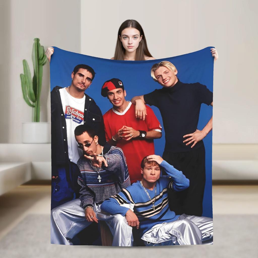 Backstreet Boys Fan Blankets Quality Super Warm Throw Blanket Winter Decorative Living Room Pattern Bedspread