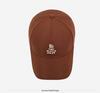 Korean Style Letter Embroidery Baseball Cap - Autumn/Winter Versatile Large Head Fit