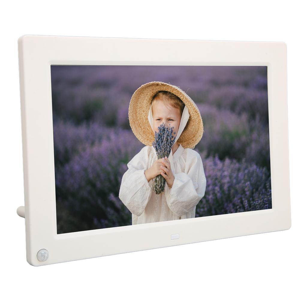 Digital Photo Frame 10 Inch Motion Sensor HD IPS Screen Remote Control Video Music Smart Picture