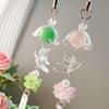 Handmade Bird Wind Chime Phone Strap Unique Flower Pendant Women Key Jewelry Acrylic Texture Suitable for Fashion Women