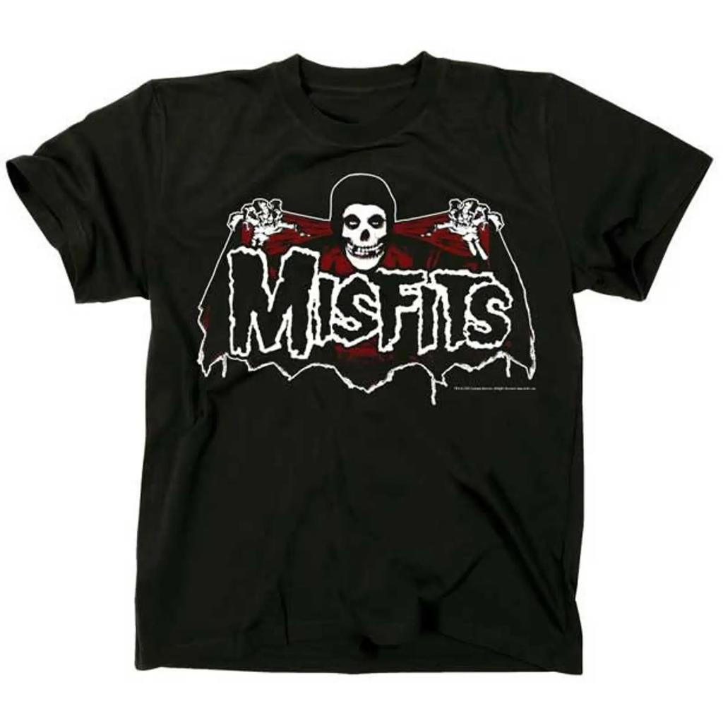 Misfits Batfiend Red M L Xl 2xl Black T Shirt Vintage Fashion Designer Clothes Homme Breathable Stretched Unisex Soft