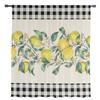 Idyllic Summer Fresh Lemon Plaid Sheer Window Curtains For Living Room Kitchen Children Bedroom Voile Hanging Curtain