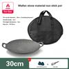 30 to 41cm Non-stick BBQ Grill Thick Cast Iron Frying Pan Induction Cooker Open Flame Cooking Pot Flat Pancake Griddle Uncoated