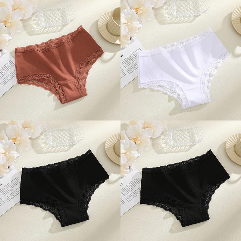 

4 шт. Женские бесшовные хлопковые трусы Женские трусики больших размеров Бразильское нижнее белье Дышащее Женское С низкой посадкой Мягкое нижнее белье S-XXL XXL&Set