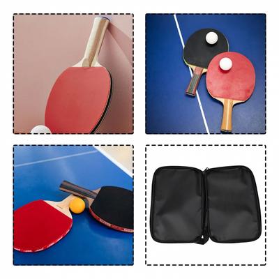Portable Table Tennis Rackets Bag Rectangle Paddles Case Dustproof Storage Bag