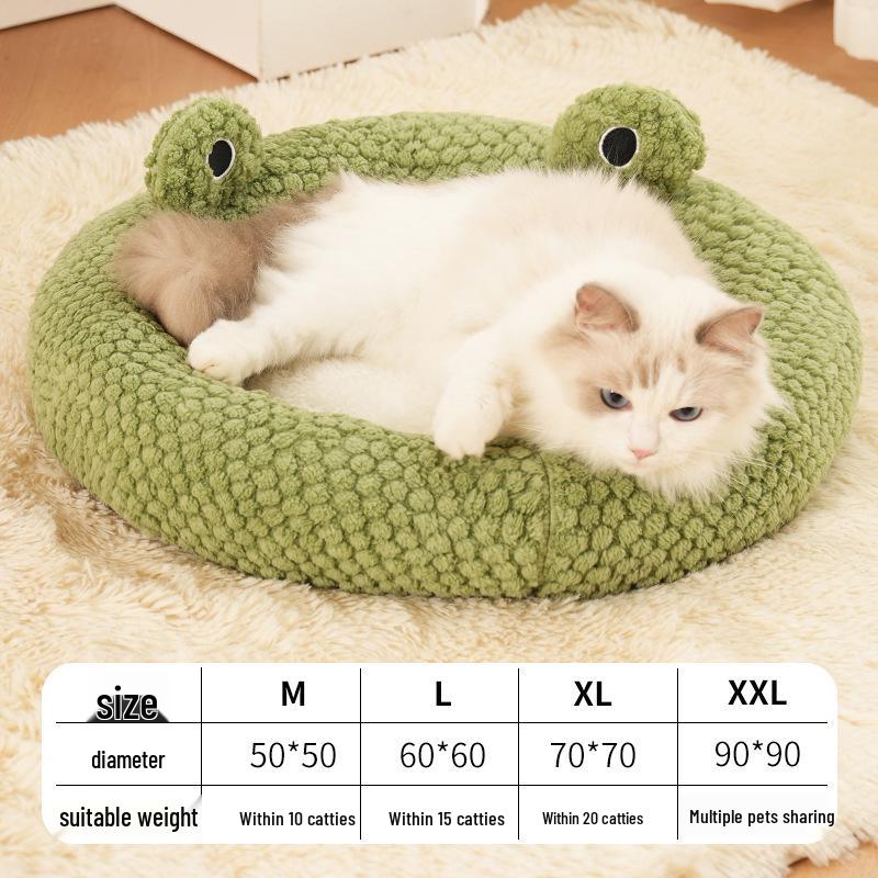

Серия «Маленькая лягушка» Лежанка для кошки и собаки - Уютный осенне-зимний домик для питомца Medium (M)