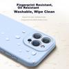 IPhone 15 Pro Max Case, IPhone Full Lens Protection, Liquid Silicone, Ultra-Thin, Shockproof, Simple Soft, Titanium Color