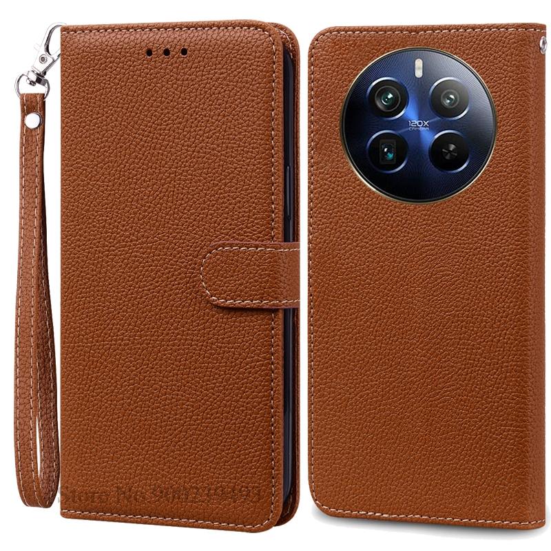 For Realme 12 Pro Plus Case Leather Wallet Flip Cover Phone Case For Realme 12 Pro 5G Case Coque Fundas For Realme 12 Pro+ Cover