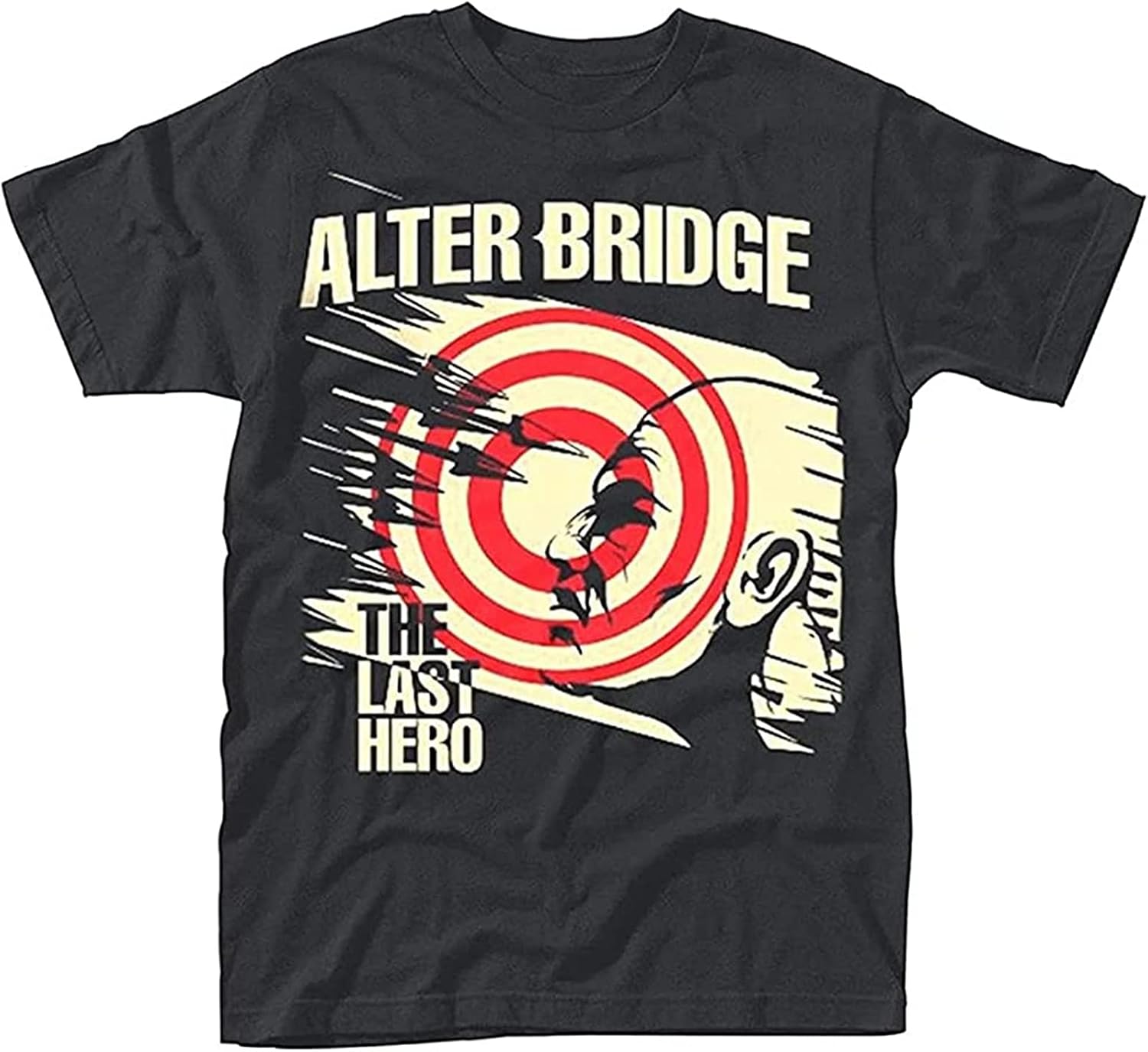 Bridge The Last Hero Album Cover Rock T-Shirt Black Graphic Unisex Tee Shirt L чёрный