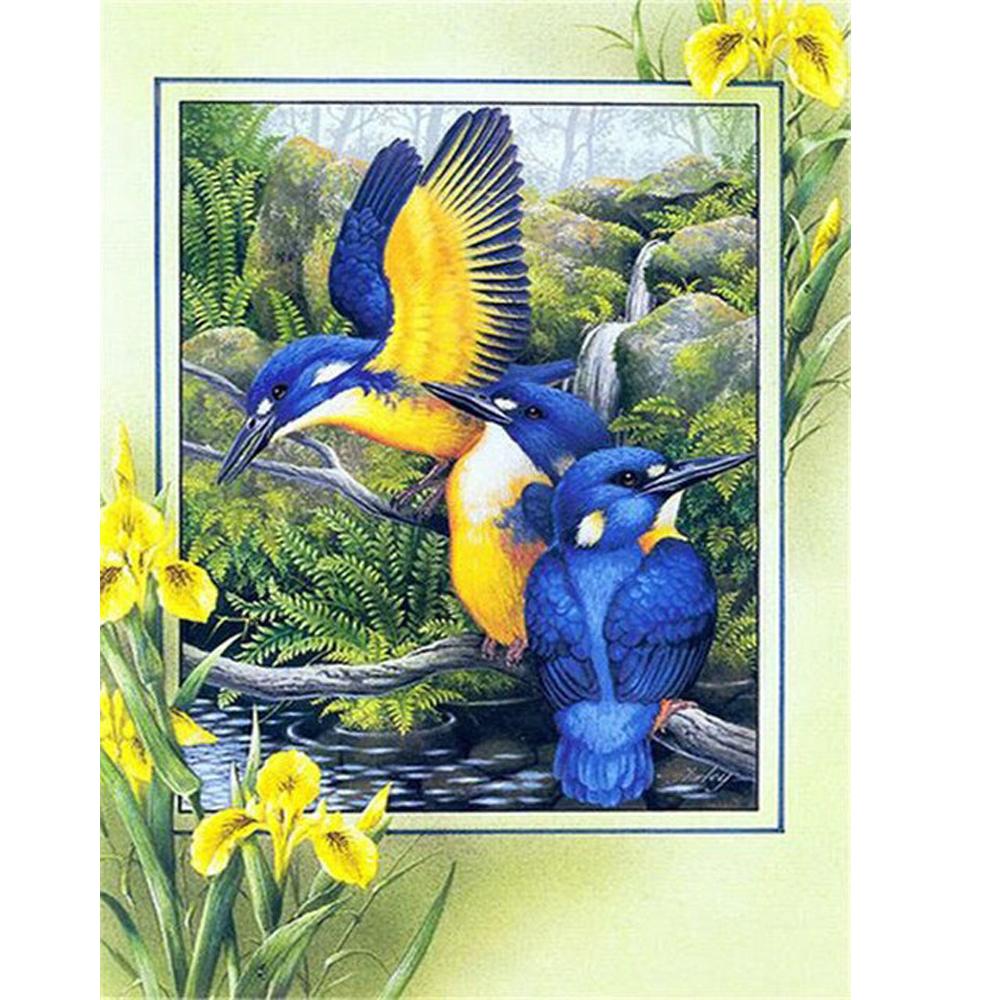 Diamond Painting Kit Tree with Blue Tit Diamond Embroidery Sale Animal Stitch Cross Pictures of Rhinestones Mosaic Home Decortion Wall Art