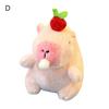 Plush Capybara Keychain Stuffed Animal Doll Key Ring Holder DIY Handbag Pendant Backpack Decoration Kids Adults Birthday Gift