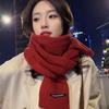 Thicken Winter Cashmere Scarves Soft Winter Shawl Elegant Knitted Scarf  Student