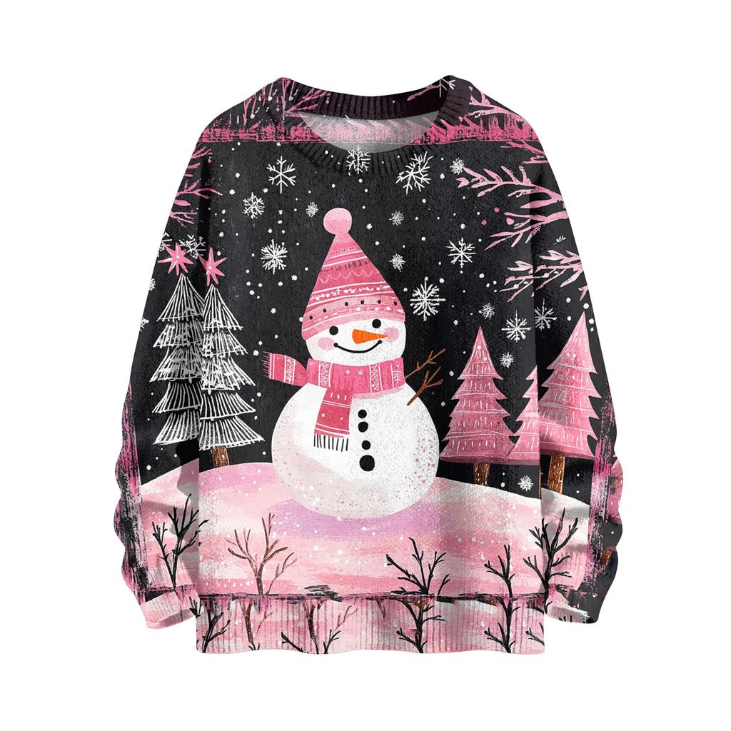 Christmas Day Sweatshirts For Children Boys And Girls Knit Sweater Cute Shirt Fall Crewneck Pullover Tops