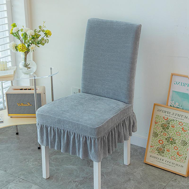One-piece Elastic Chair Cover for Home Use Modern Universal Chair Cover Stool Cover Stool Cover Backrest Seat Set Dining Chair Cover Minimalist