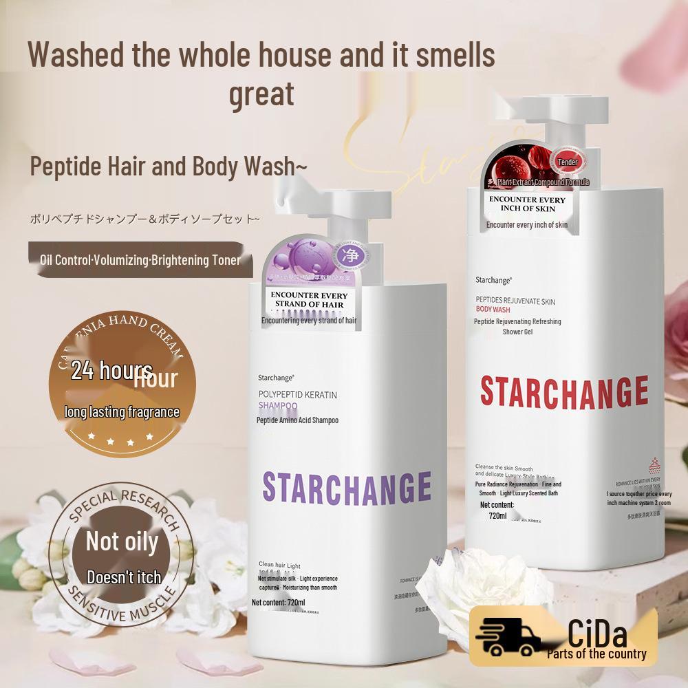 Popular Peptide Amino Acid Volumizing Shampoo & Conditioner Set with Oil Control