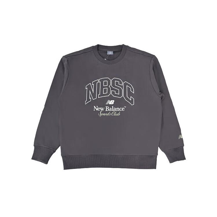 New Balance Sweatshirts Men s Black Crew Neck Moderate AMT54318-BLK L