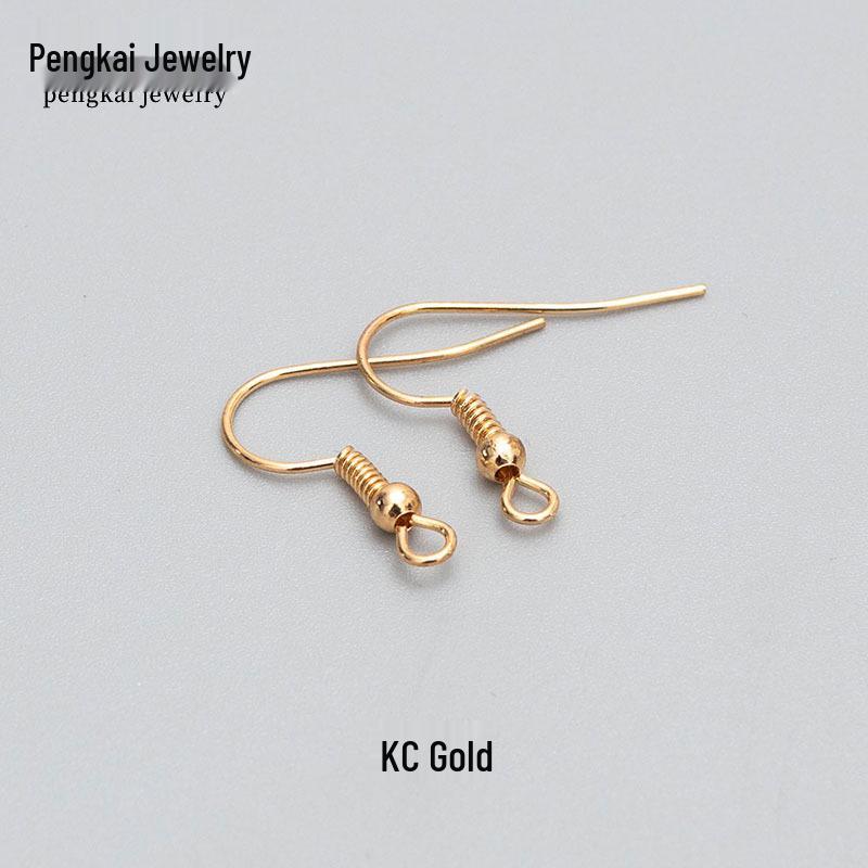 

Серьги-крючки с круглыми бусинами ручной работы с гальваническим покрытием