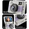 Flip Screen Card Camera, HD Digital Camera for Kids and Students, Supports Photo and Video Recording, Retro CCD Design