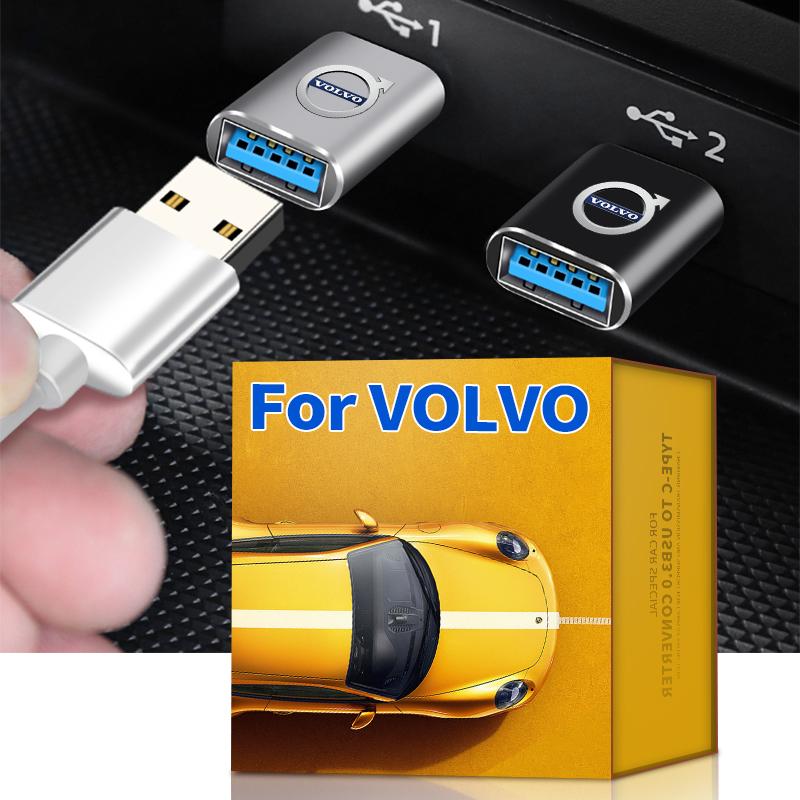 Car Type-C To USB 3.0 Interface Mini Converter Charging Adapter For Volvo CX90 JG7