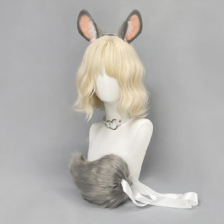 Animal Ears Headbands Animal Tail Bunnies Costumes Bunnies Ears Headband Faux Furs Tail Halloween Cosplay Party Costume