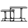  Coffee Tables, Nestable, 2 Pcs., Grey Sonoma Oak