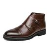 Men Winter Boots Ankle Leather Casual Comfortable Wear For Daily Use Durable Material With Good Quality