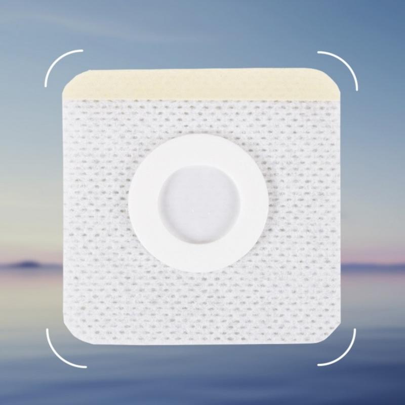 50 Pcs Disposable Plaster Air Permeable Belly Button Stickers Fabric Patches For Comfort Navel Adhesive Body Blank Plaster Patch