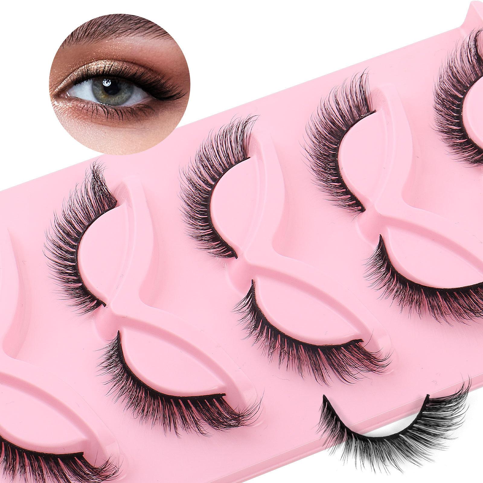 

Накладные ресницы «Лисий глаз» 5 пар Удлинение кончиков глаз Ежедневный макияж Сценические ресницы